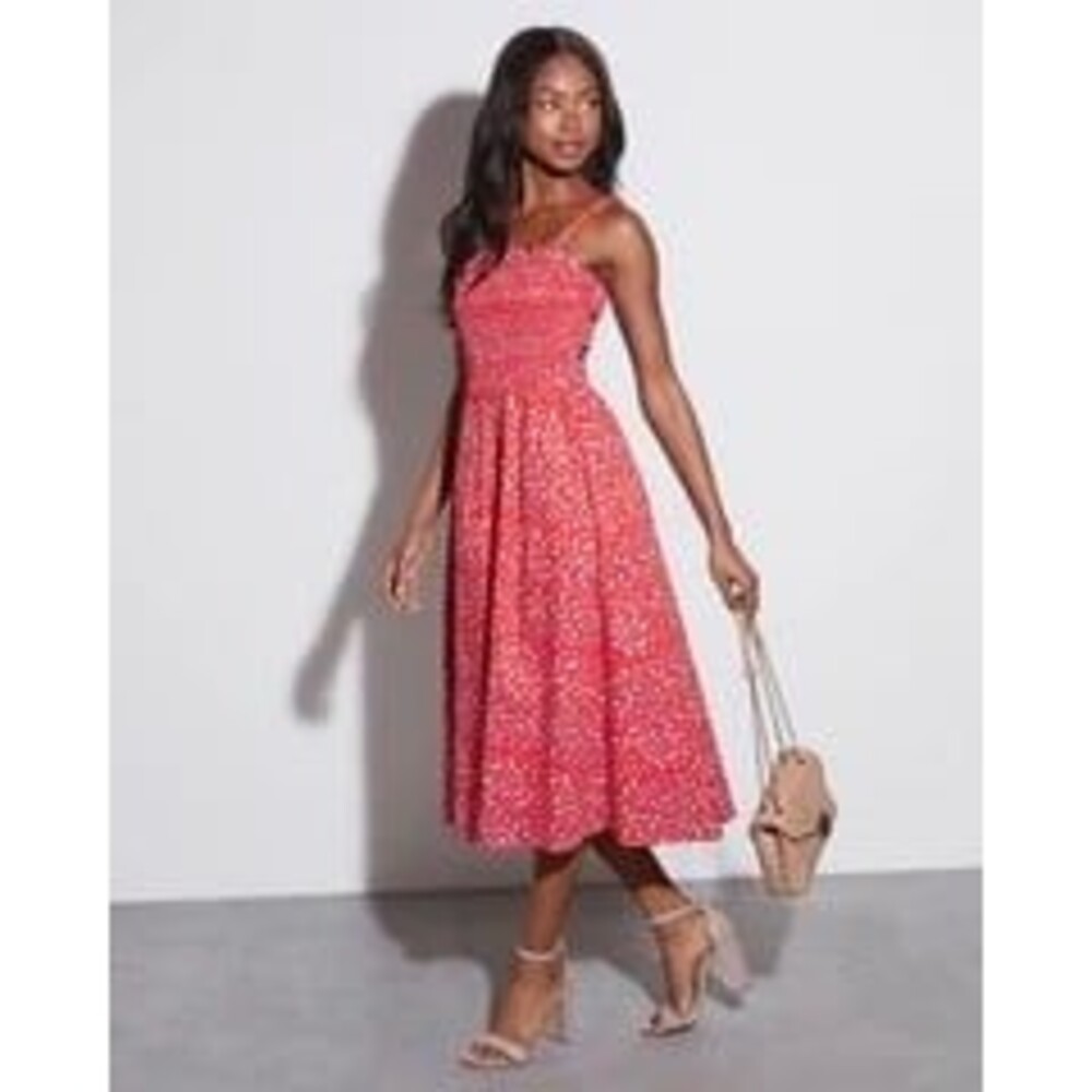 English Factory floral smocked dress large NEW NWT
